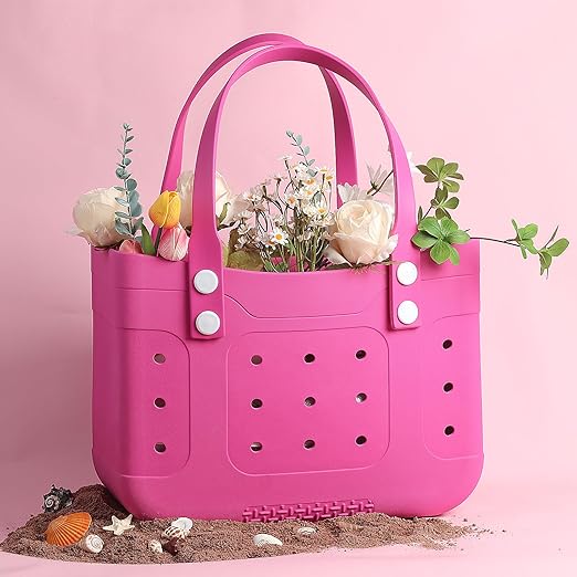 Extra Large Waterproof Beach Tote Bag – Durable, Lightweight, and Washable Plastic Pool Bag